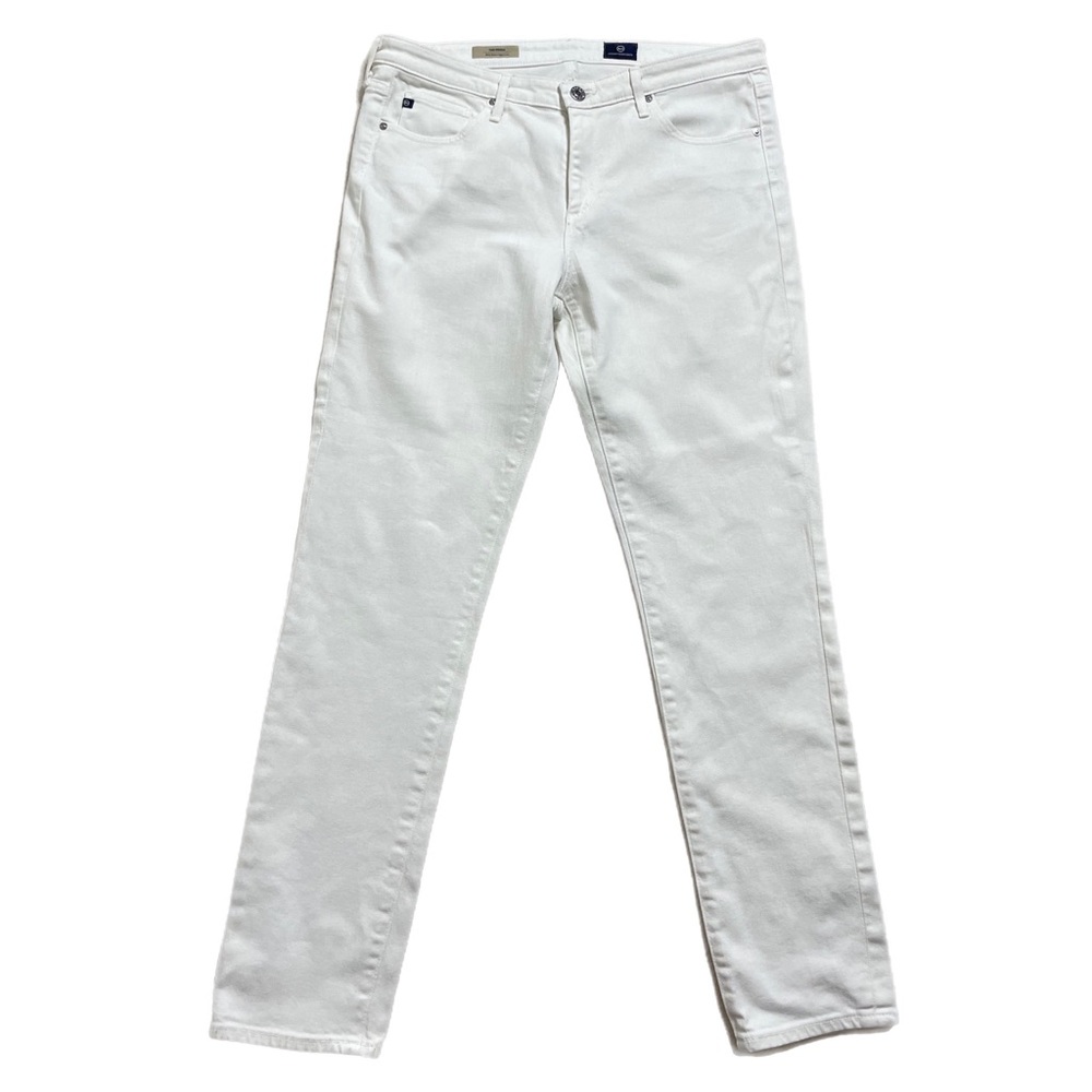 AG The Prima Mid Rise Cigarette White Denim Jeans 31‎ - Picture 8 of 8